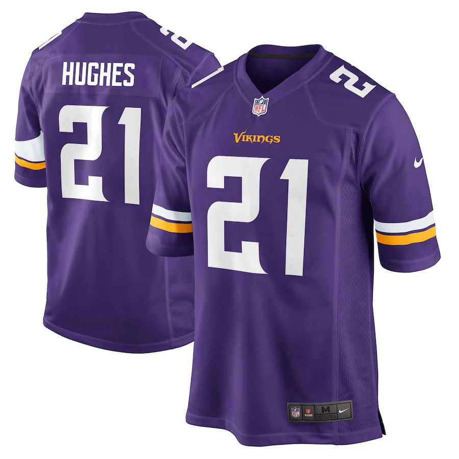 Men Minnesota Vikings #21 Mike Hughes Nike Purple Player Game NFL Jersey->minnesota vikings->NFL Jersey